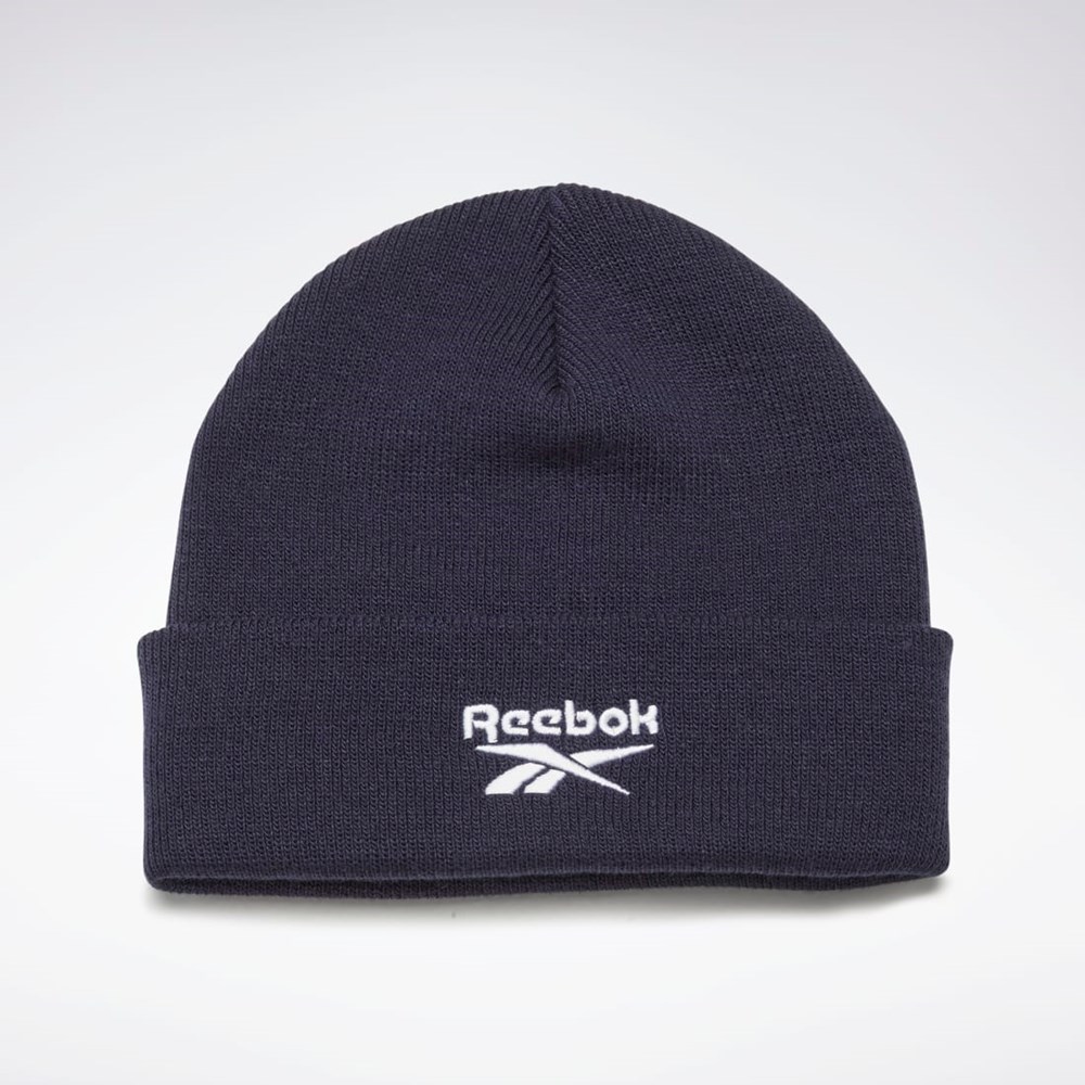 Reebok Foundation Logo Beanie Marineblå | LCSQHI-206