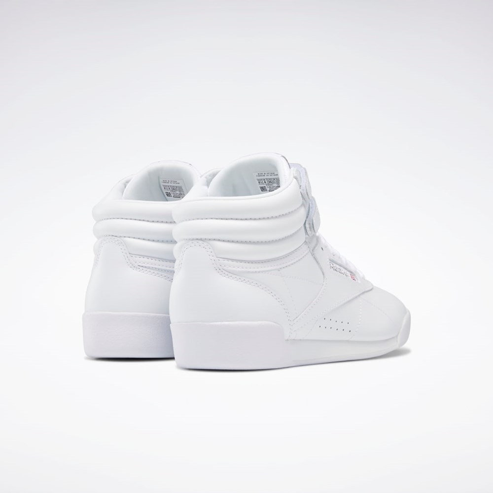 Reebok Freestyle Hi Shoes - Grade School Hvite | JBEWCR-519