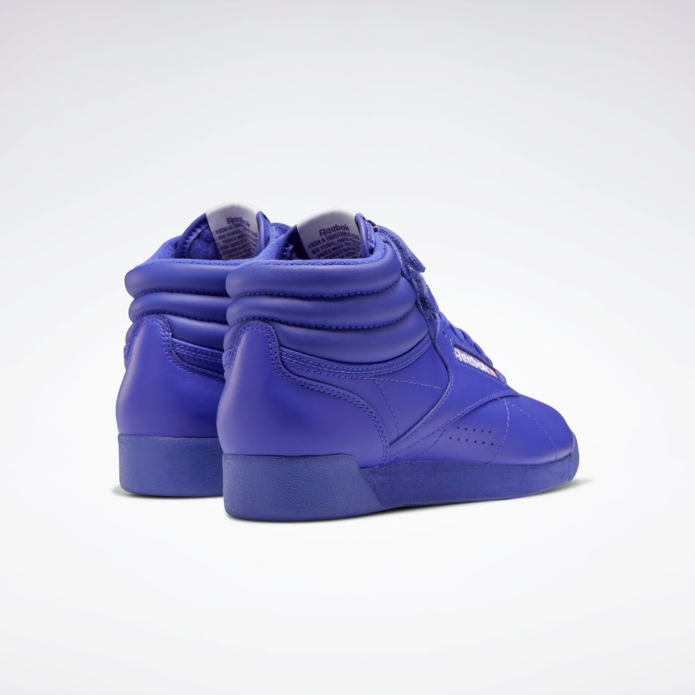 Reebok Freestyle Hi Shoes Lilla Lilla Hvite | UBZNFS-013