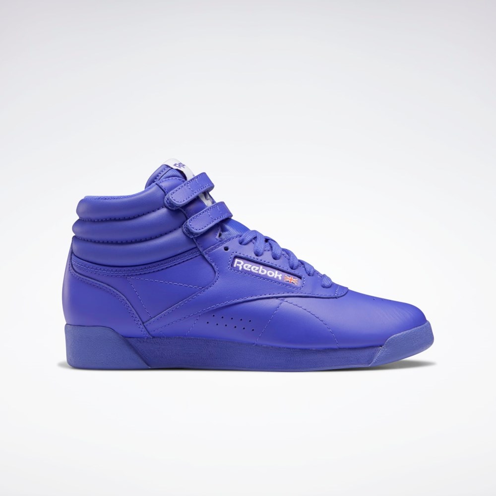 Reebok Freestyle Hi Shoes Lilla Lilla Hvite | UBZNFS-013