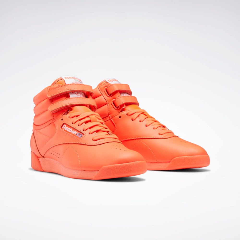 Reebok Freestyle Hi Shoes Oransje Oransje Hvite | EQDCTM-673