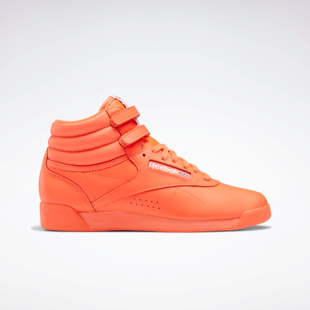 Reebok Freestyle Hi Shoes Oransje Oransje Hvite | EQDCTM-673