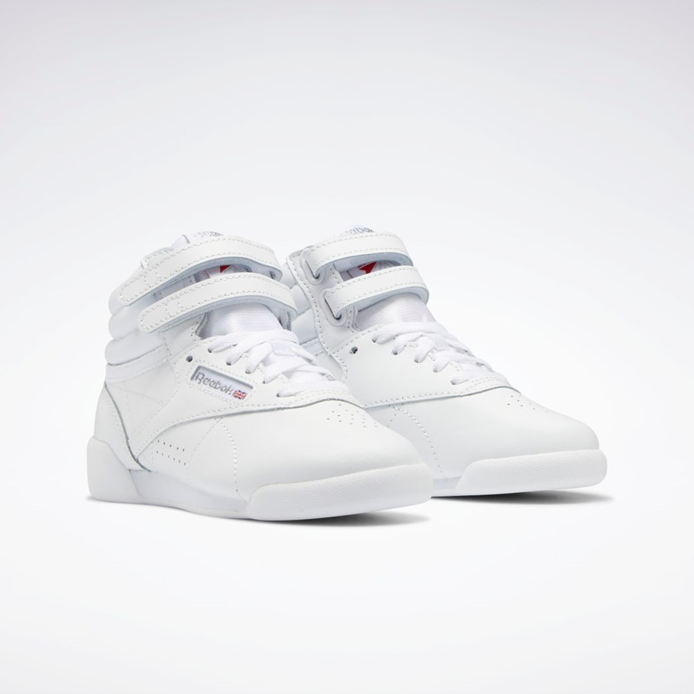 Reebok Freestyle Hi Shoes - Preschool Hvite Hvite Hvite | AJMUVN-063