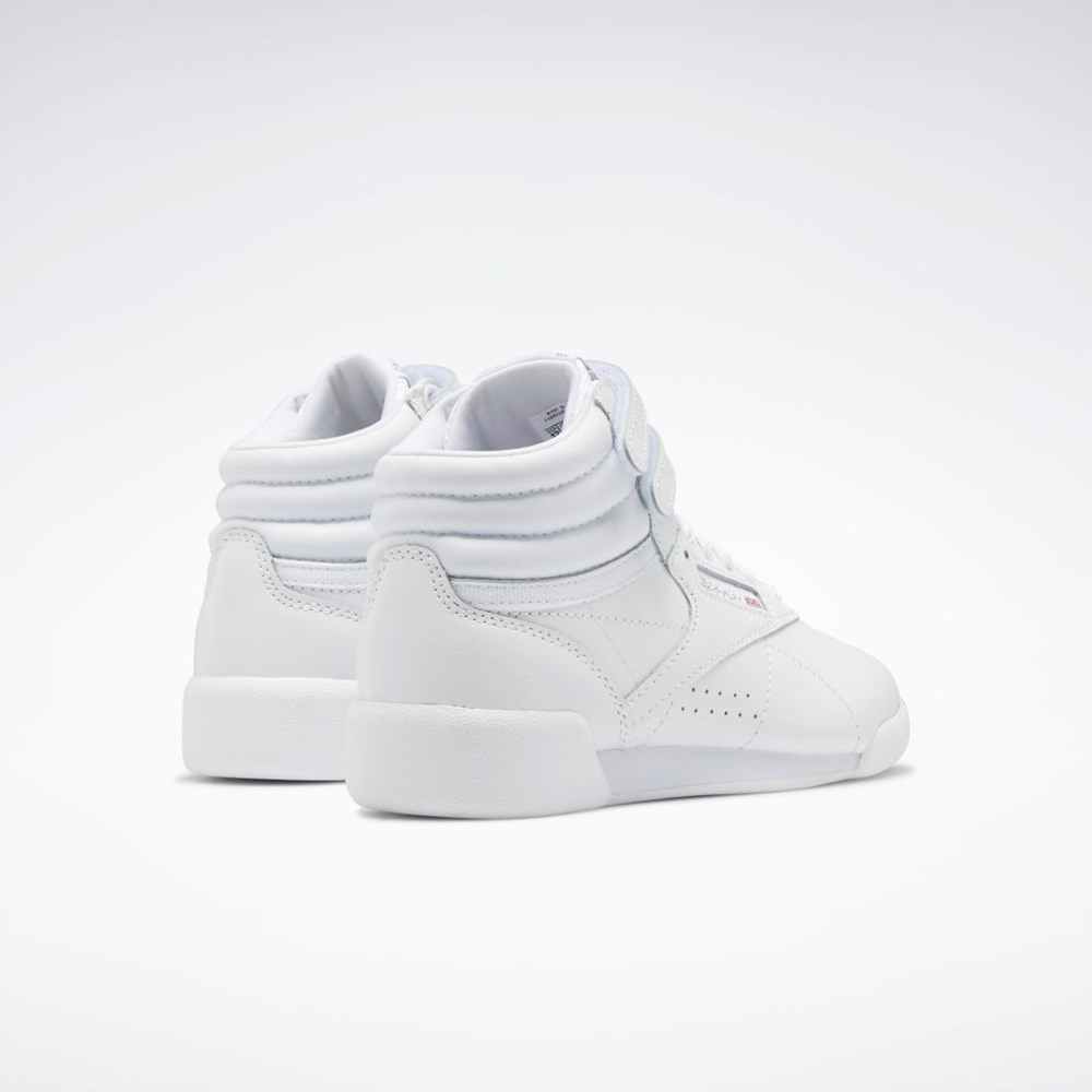 Reebok Freestyle Hi Shoes - Preschool Hvite Hvite Hvite | AJMUVN-063