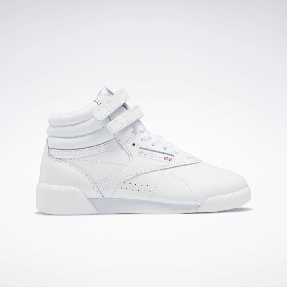 Reebok Freestyle Hi Shoes - Preschool Hvite Hvite Hvite | AJMUVN-063