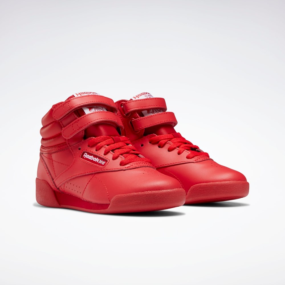 Reebok Freestyle Hi Shoes - Preschool Rød Rød Hvite | WYURGB-073