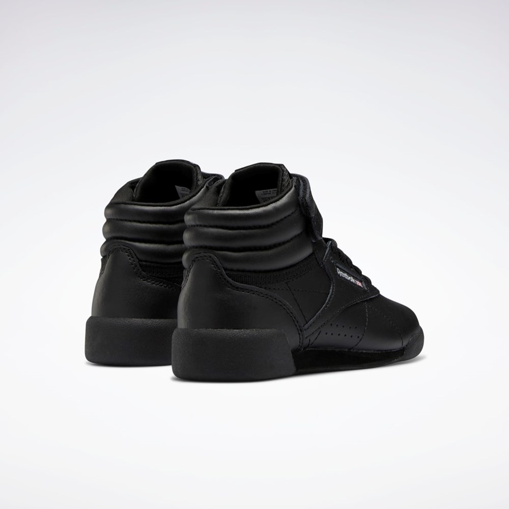 Reebok Freestyle Hi Shoes - Preschool Svarte Svarte Grå | MNKBIS-237