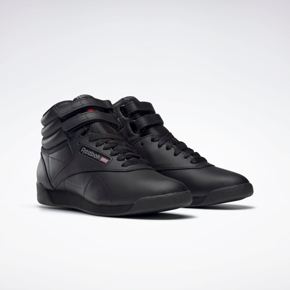 Reebok Freestyle Hi Shoes Svarte | CNFYMR-146