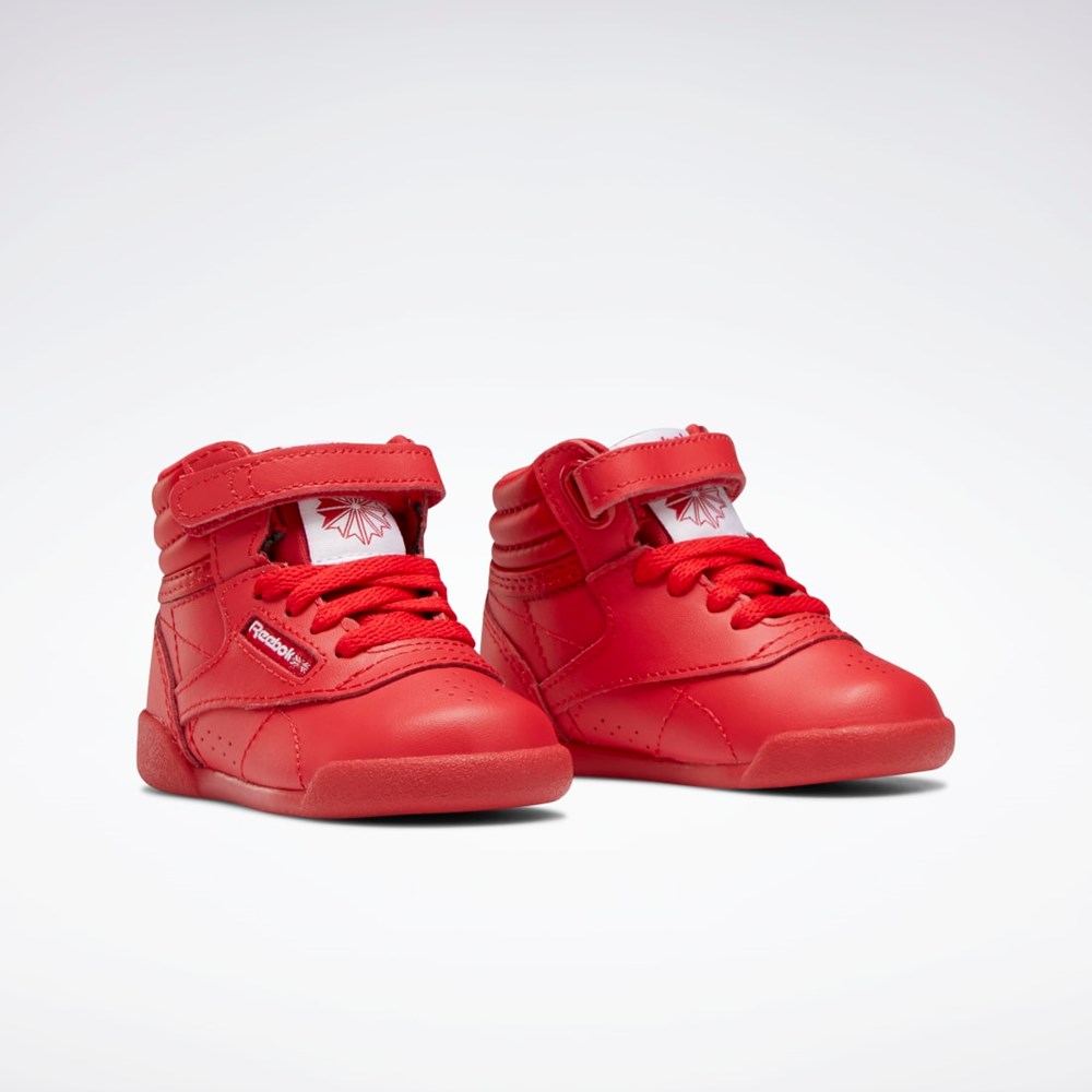 Reebok Freestyle Hi Shoes - Toddler Rød Rød Hvite | BQMFHK-943