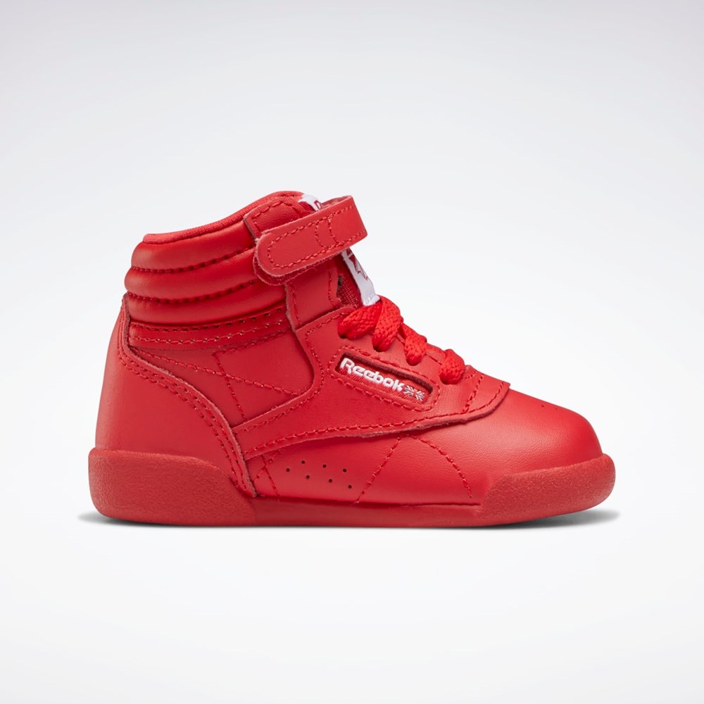 Reebok Freestyle Hi Shoes - Toddler Rød Rød Hvite | BQMFHK-943