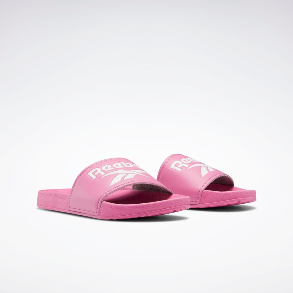 Reebok Fulgere Slides - Preschool Rosa Rosa Hvite | QCPTVJ-914