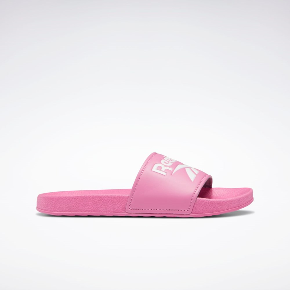 Reebok Fulgere Slides - Preschool Rosa Rosa Hvite | QCPTVJ-914