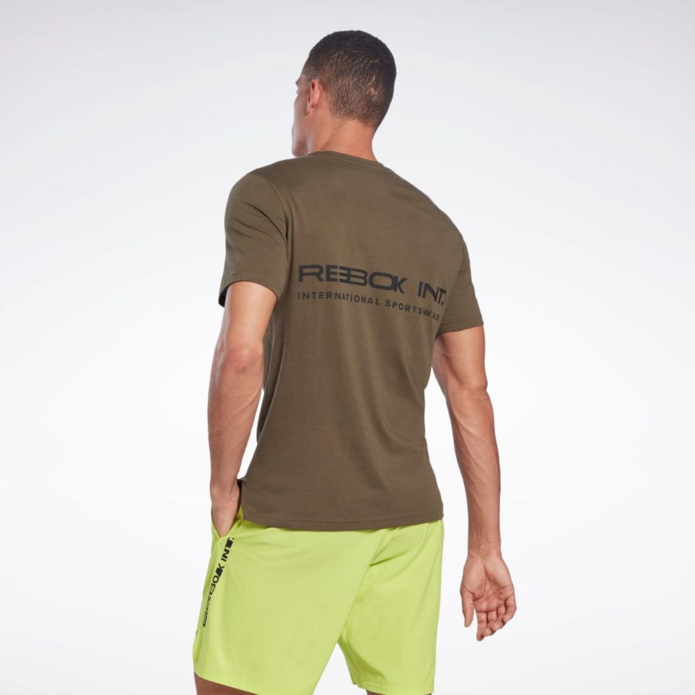 Reebok Grafiske Speedwick Move T-Shirt Grønn | TIREVC-492