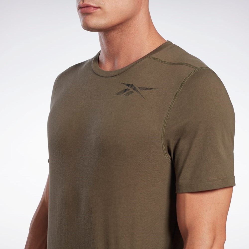 Reebok Grafiske Speedwick Move T-Shirt Grønn | TIREVC-492