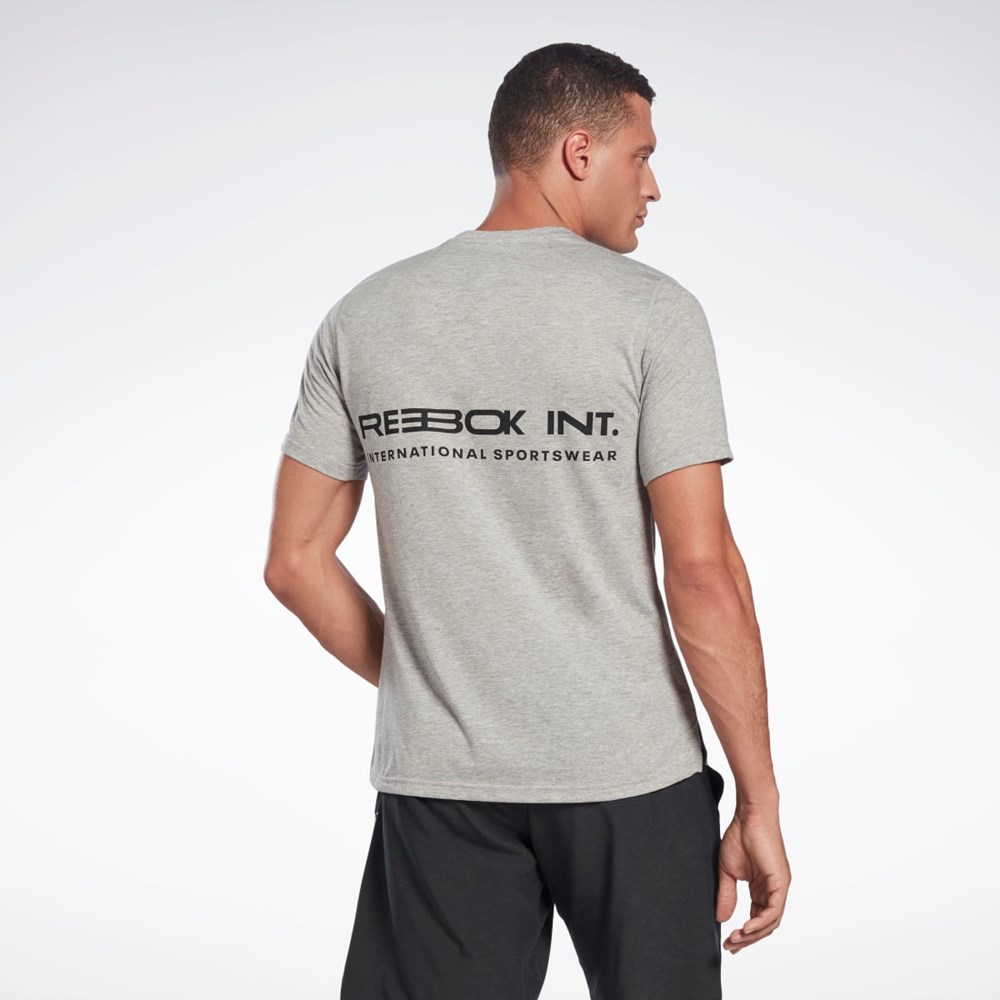 Reebok Grafiske Speedwick Move T-Shirt Grå | YHLSNV-685