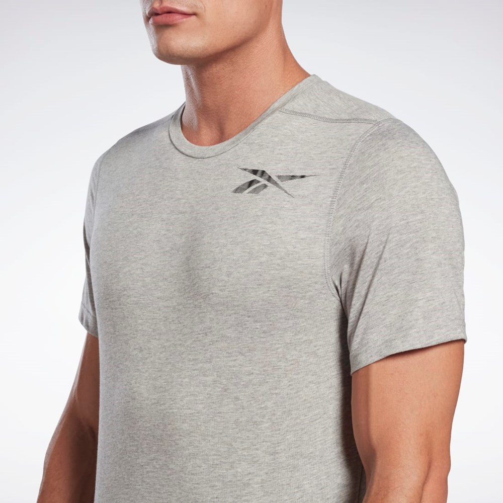 Reebok Grafiske Speedwick Move T-Shirt Grå | YHLSNV-685