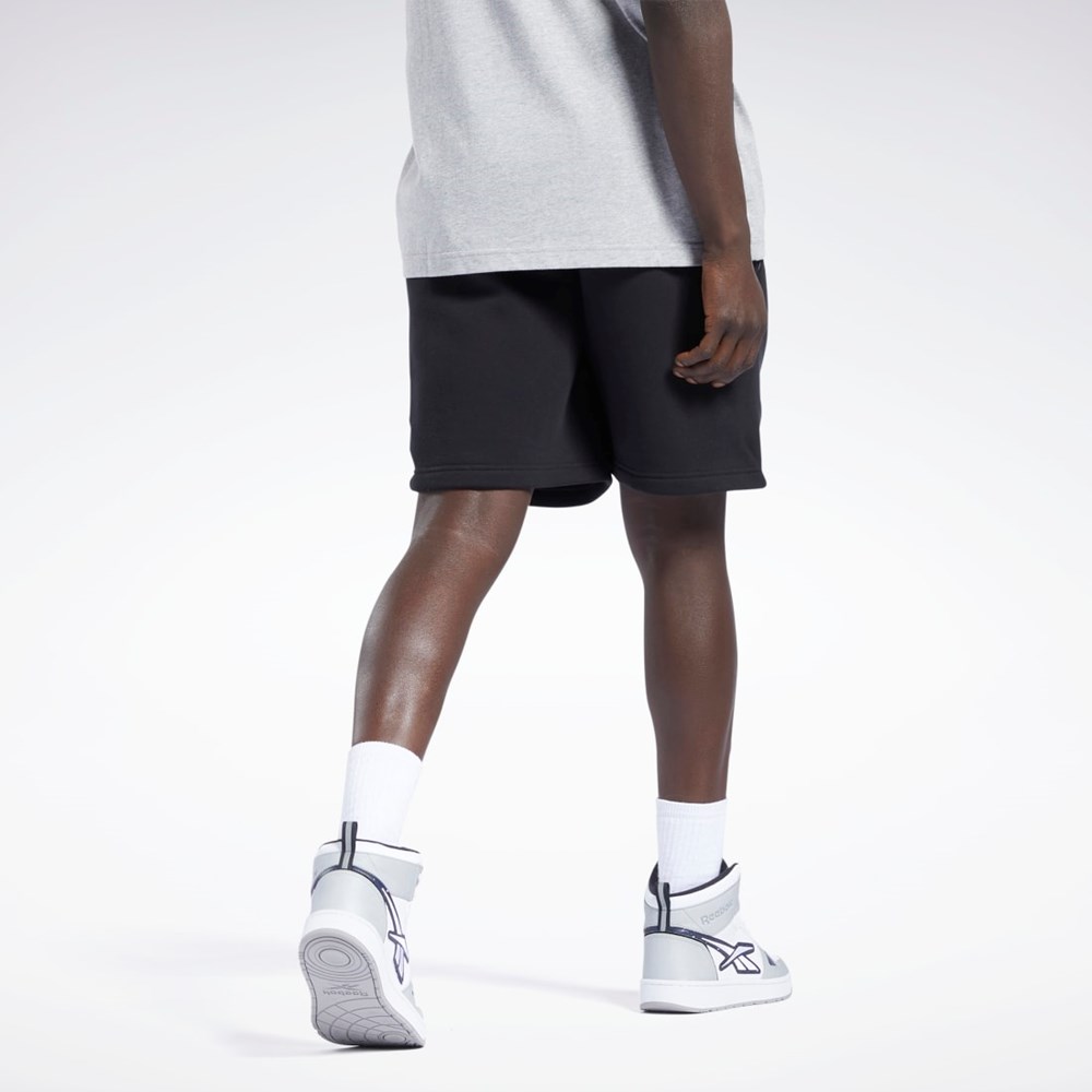 Reebok Iverson Basketball Fleece Shorts Svarte | ELJNVU-438