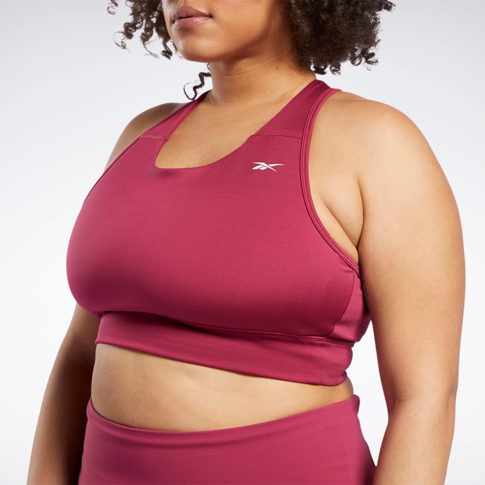 Reebok Jogge Essentials Sports Bra (Plus Size) Punch Berry | HFYNMC-826