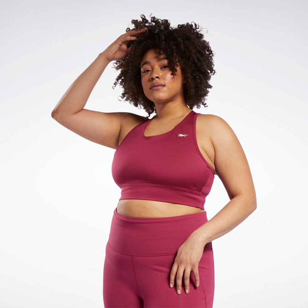 Reebok Jogge Essentials Sports Bra (Plus Size) Punch Berry | HFYNMC-826