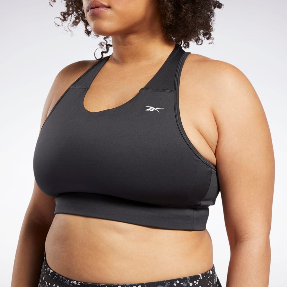 Reebok Jogge Essentials Sports Bra (Plus Size) Svarte | QHKGNE-973