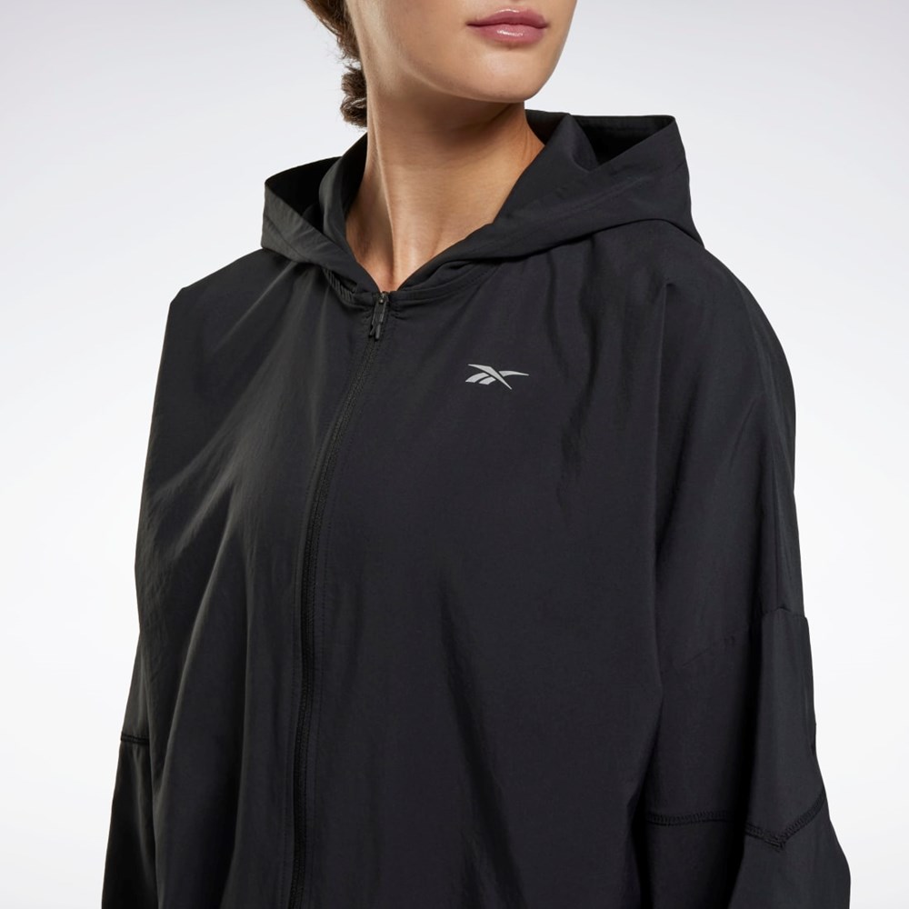 Reebok Jogge Jacket Svarte | KNWYLQ-049