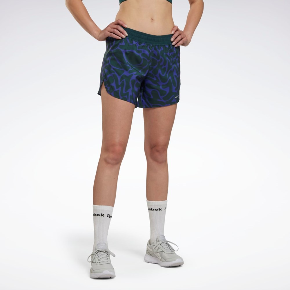 Reebok Jogge Printed Shorts Grønn | ZLEBIT-518