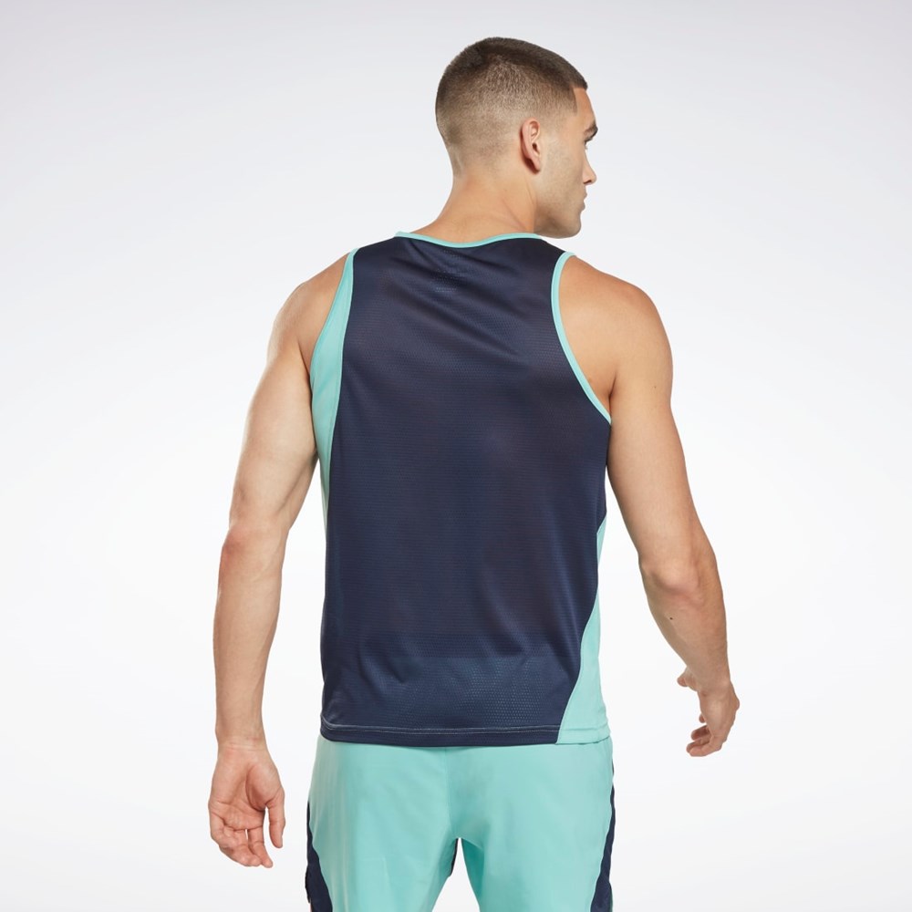 Reebok Jogge Speedwick Singlet Semi Classic Teal | FSHQAU-417