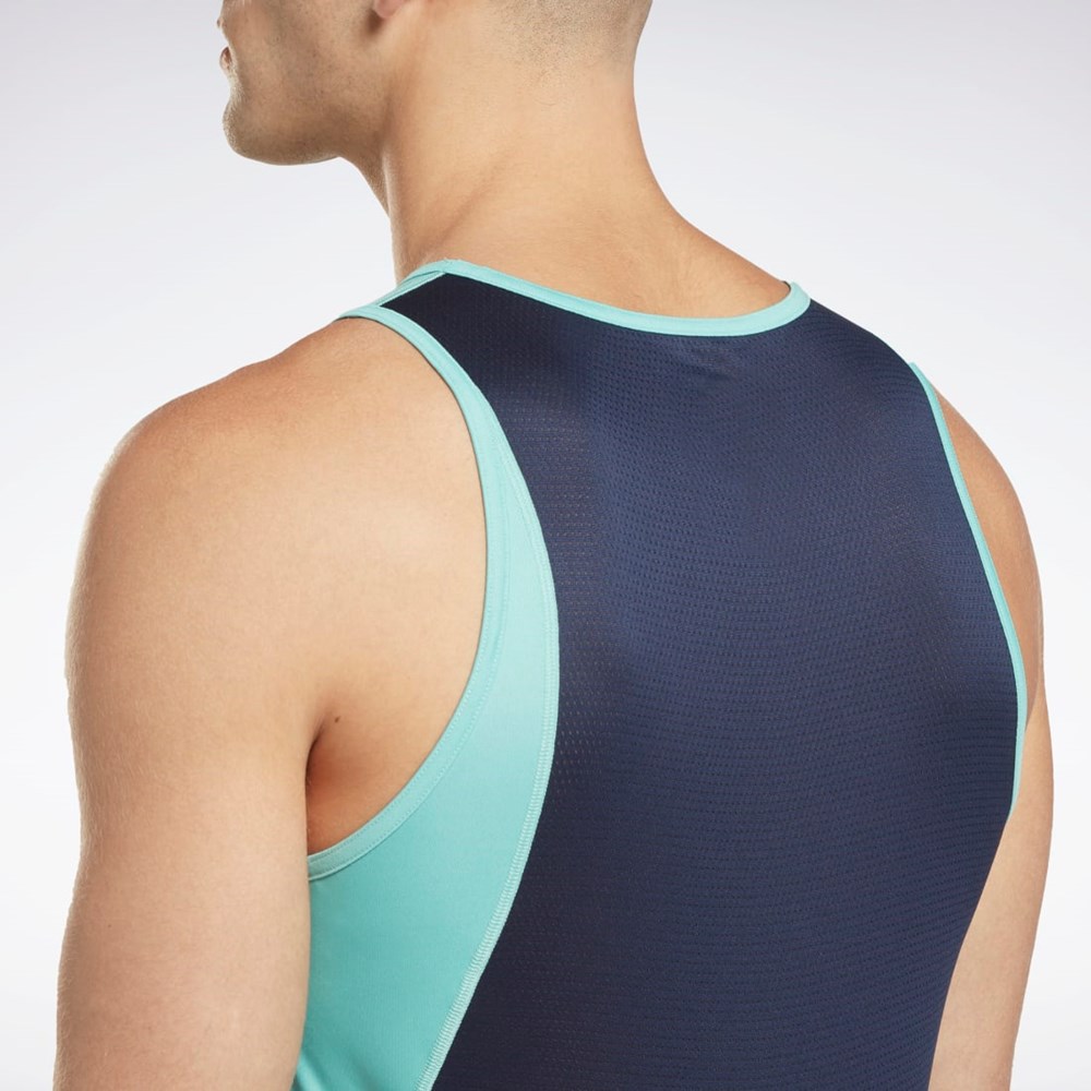 Reebok Jogge Speedwick Singlet Semi Classic Teal | FSHQAU-417