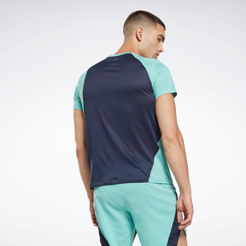 Reebok Jogge Speedwick T-Shirt Semi Classic Teal | IMJWGP-790