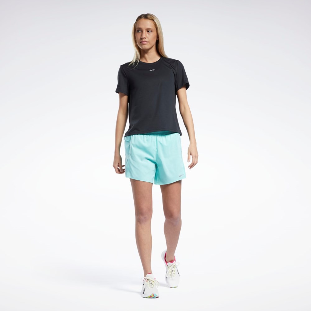 Reebok Jogge Speedwick T-Shirt Svarte | PYHNOB-091