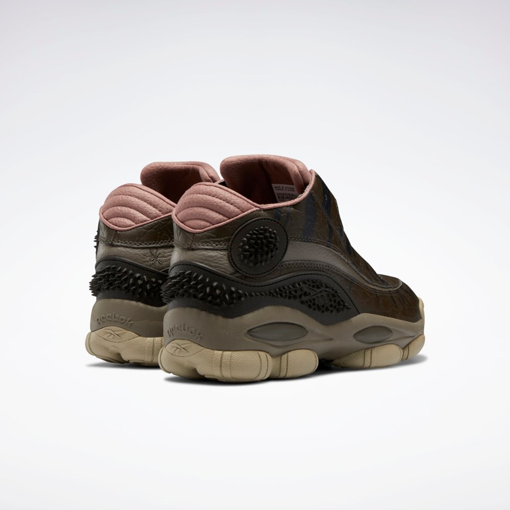 Reebok Jurassic World The Answer DMX Basketball Shoes Stone / Cliff Stone / Parched Earth | QATYZB-854