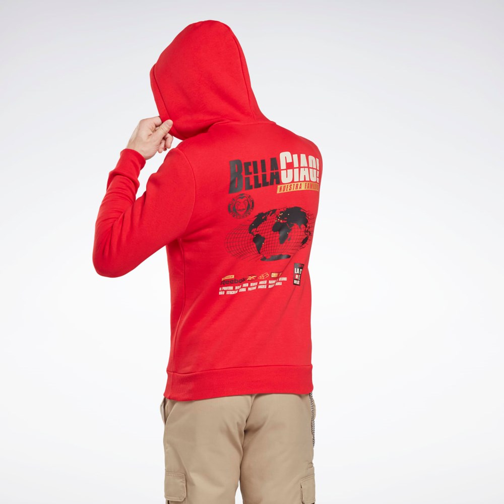 Reebok La Casa De Papel Sweatshirt Rød | SMKVJB-765