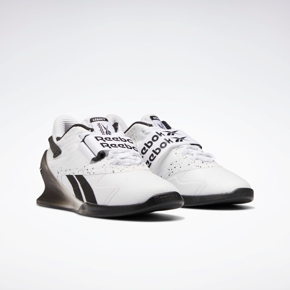 Reebok Legacy Lifter II Weightlifting Shoes Hvite Hvite Svarte | DFQTZN-968