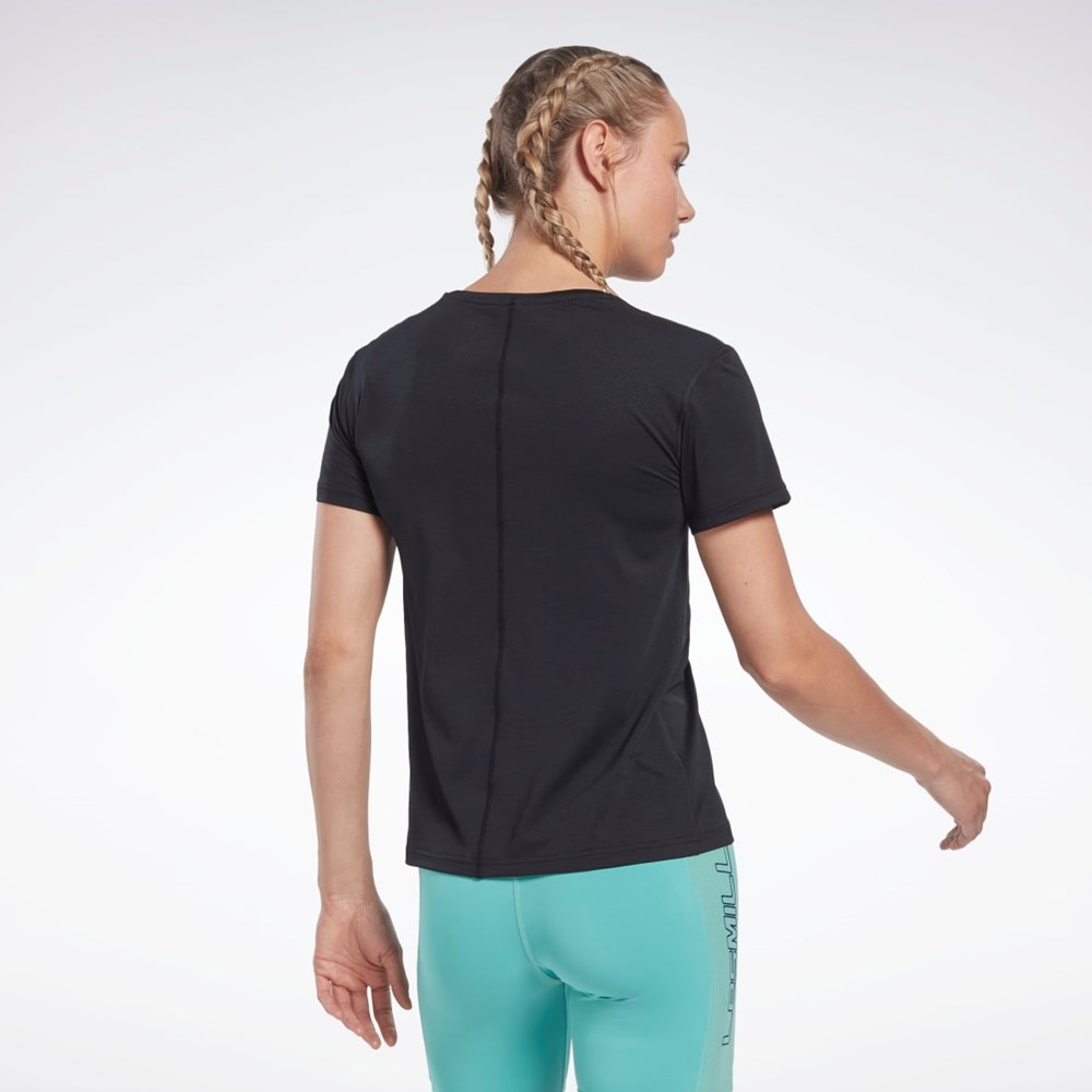 Reebok Les Mills® BodyPump® ACTIVCHILL Atletiske Tee Svarte | OVLFIZ-869