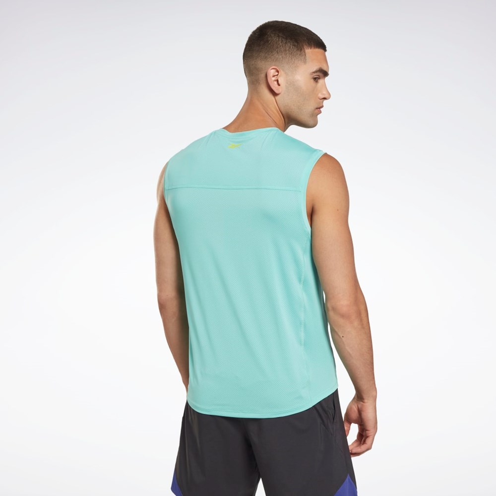 Reebok Les Mills® BodyPump® Activchill Tank Top Semi Classic Teal | BCVXOQ-925