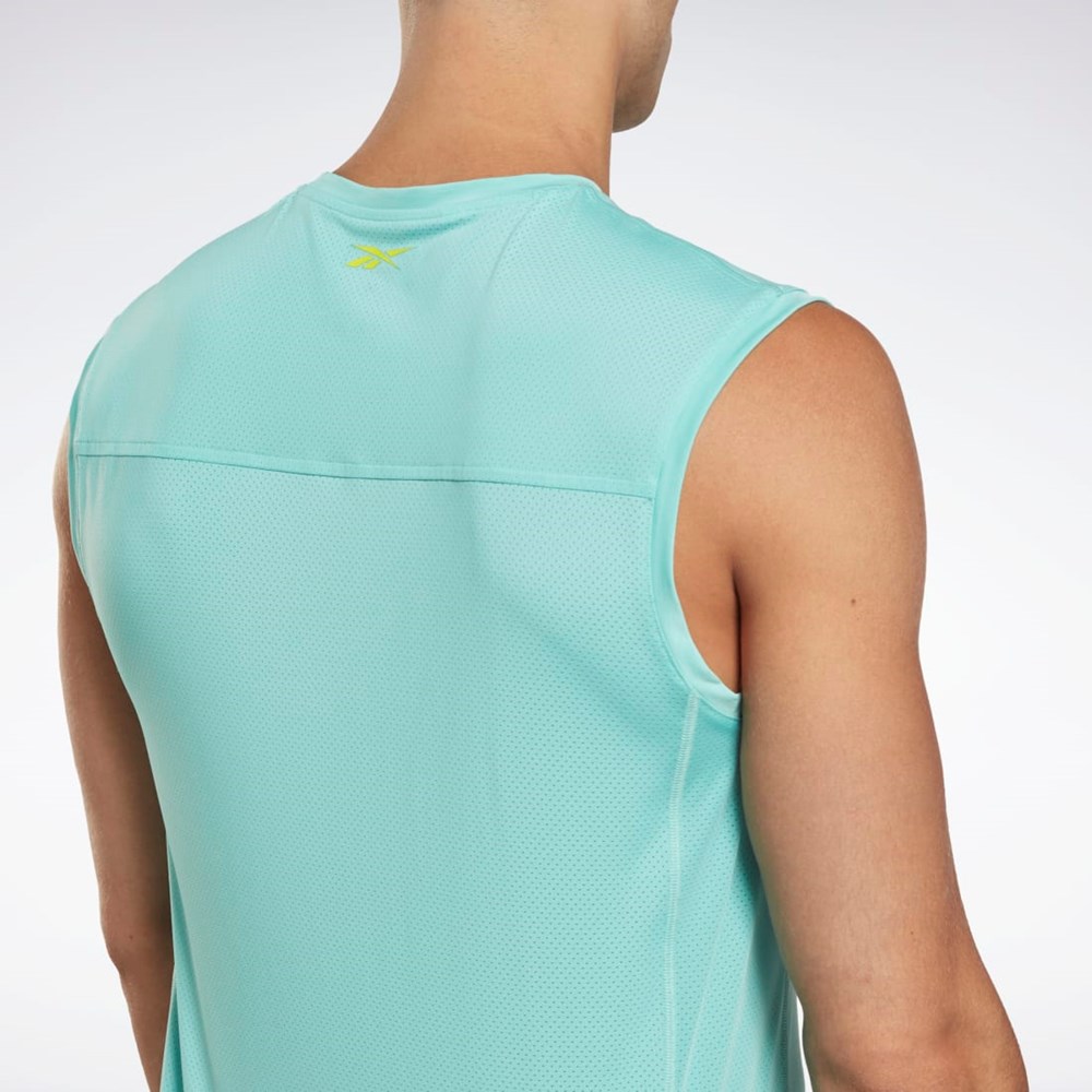 Reebok Les Mills® BodyPump® Activchill Tank Top Semi Classic Teal | BCVXOQ-925