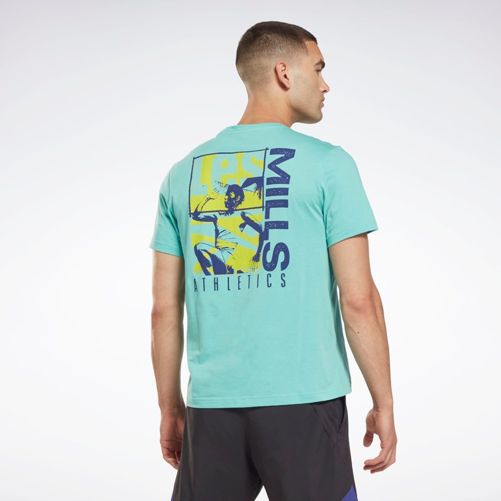 Reebok Les Mills® Grafiske T-Shirt Semi Classic Teal | BYJOUA-410