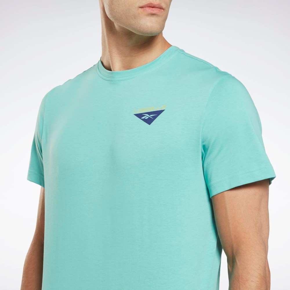 Reebok Les Mills® Grafiske T-Shirt Semi Classic Teal | BYJOUA-410