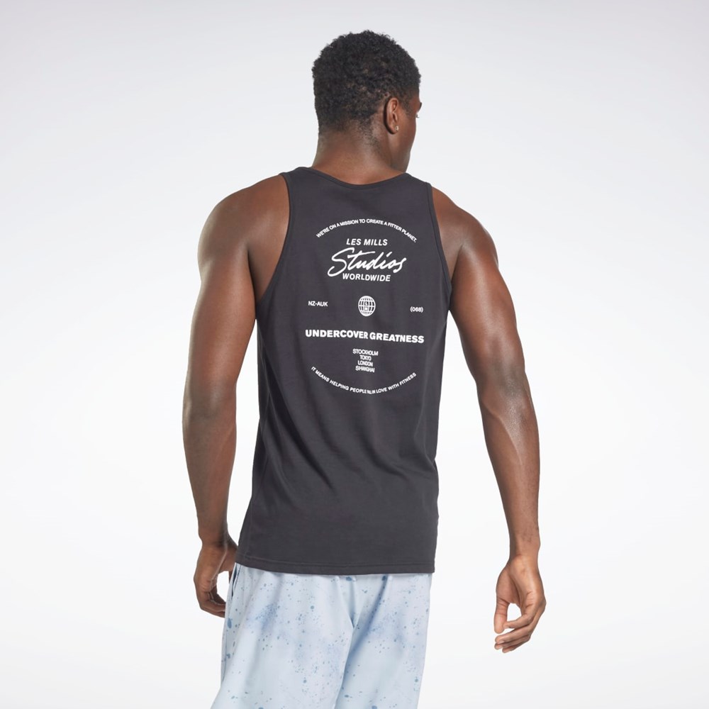 Reebok Les Mills® Grafiske Tank Top Svarte | HEZOJW-304