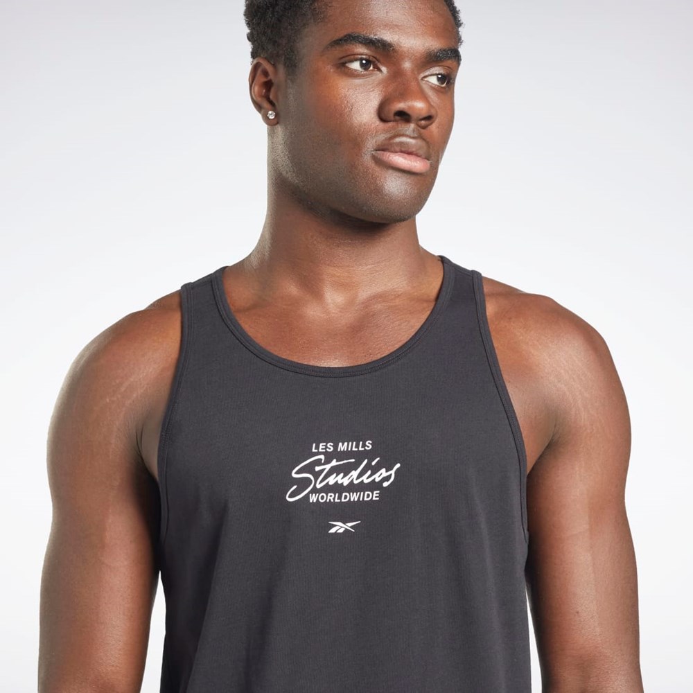 Reebok Les Mills® Grafiske Tank Top Svarte | HEZOJW-304