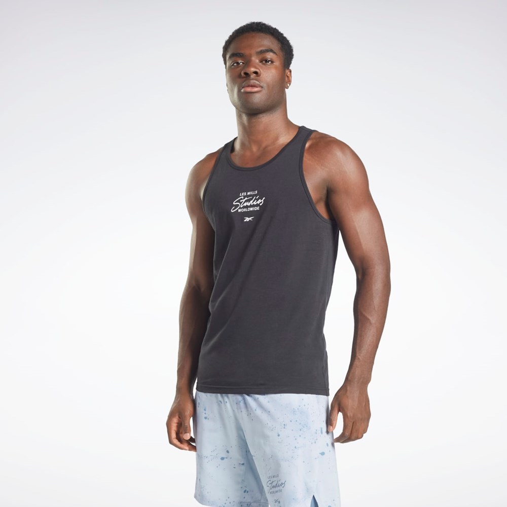 Reebok Les Mills® Grafiske Tank Top Svarte | HEZOJW-304