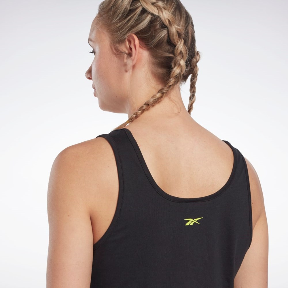 Reebok Les Mills® Grafiske Tank Top Svarte | MWZYTD-683