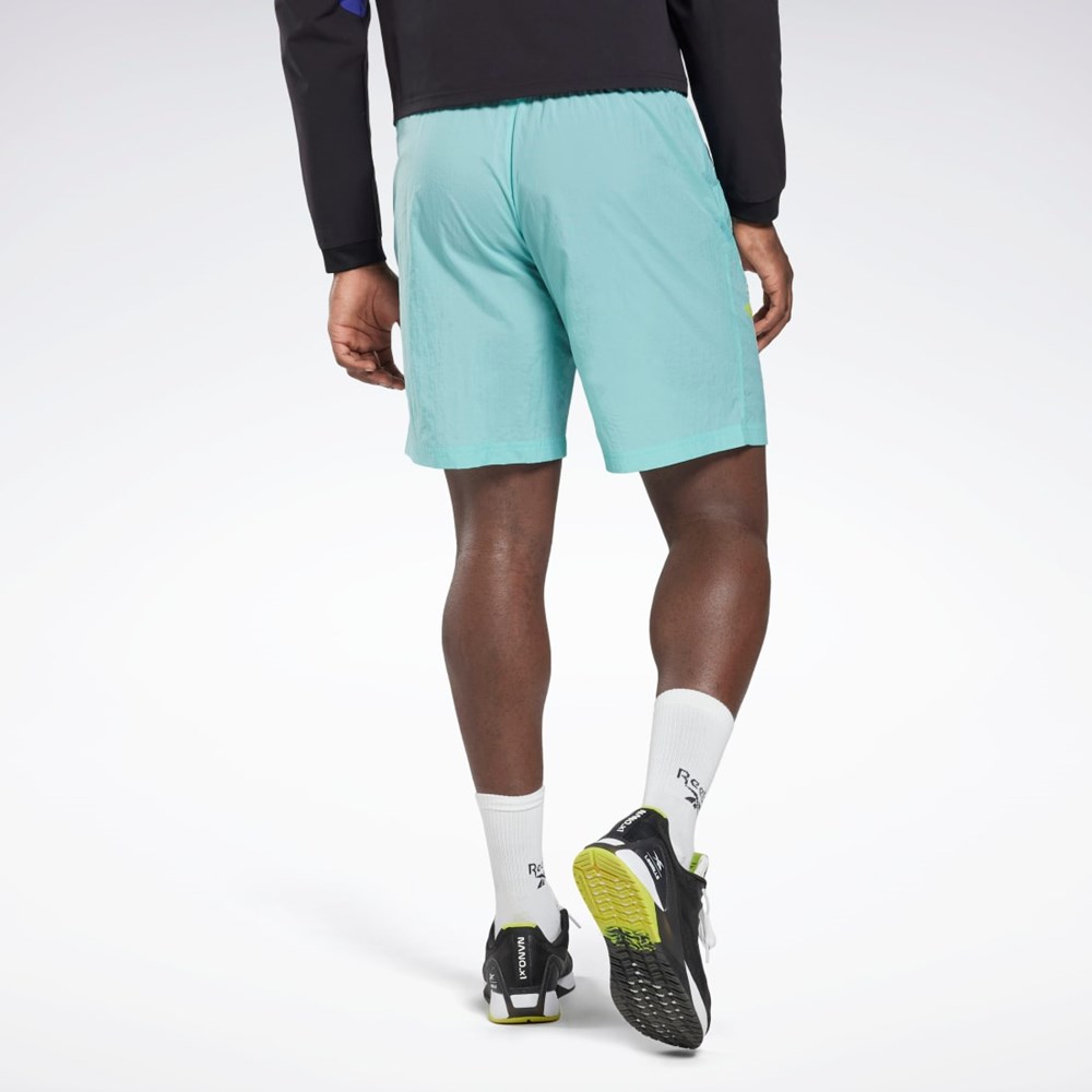 Reebok Les Mills® Lette Woven Shorts Semi Classic Teal | BFCVMX-082