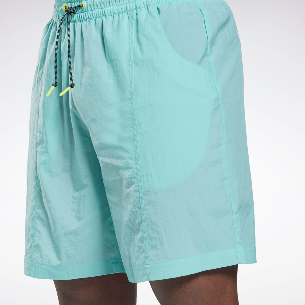 Reebok Les Mills® Lette Woven Shorts Semi Classic Teal | BFCVMX-082