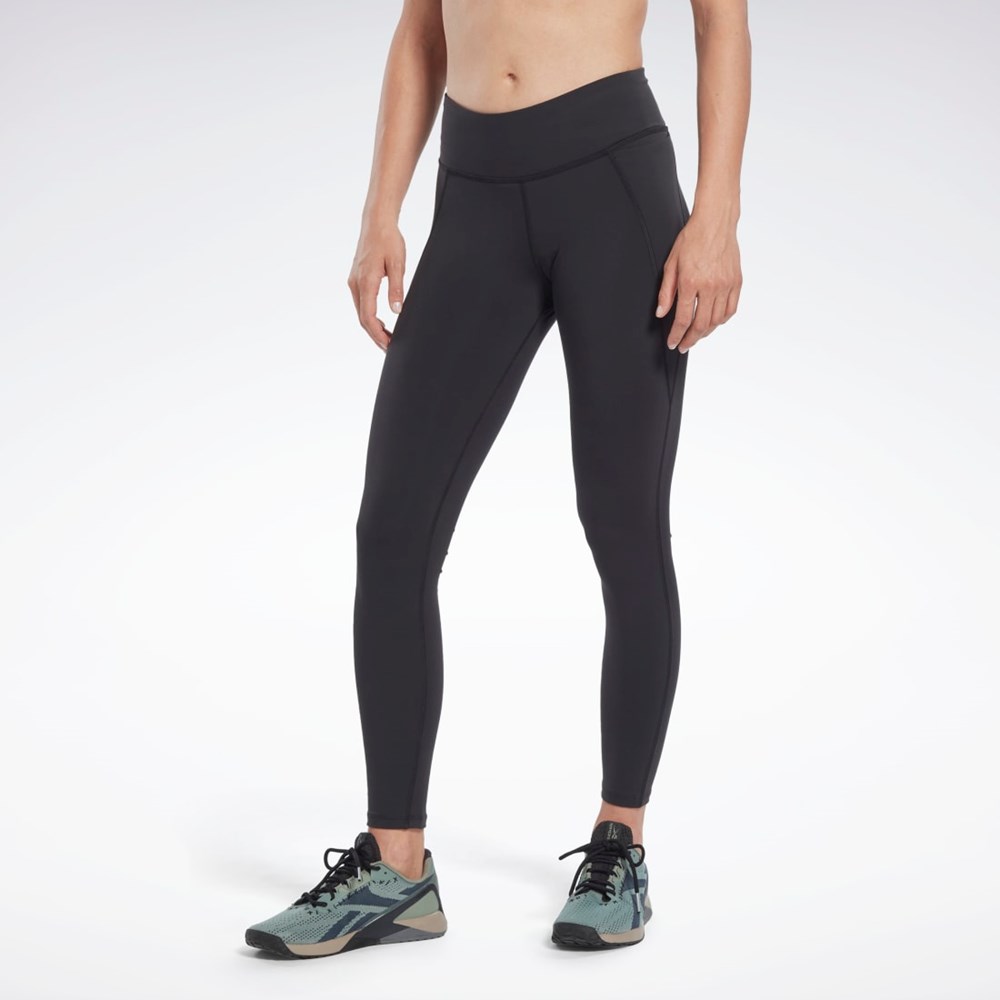 Reebok Les Mills® Lux Vector Grafiske Leggings Svarte | DEKIFT-841