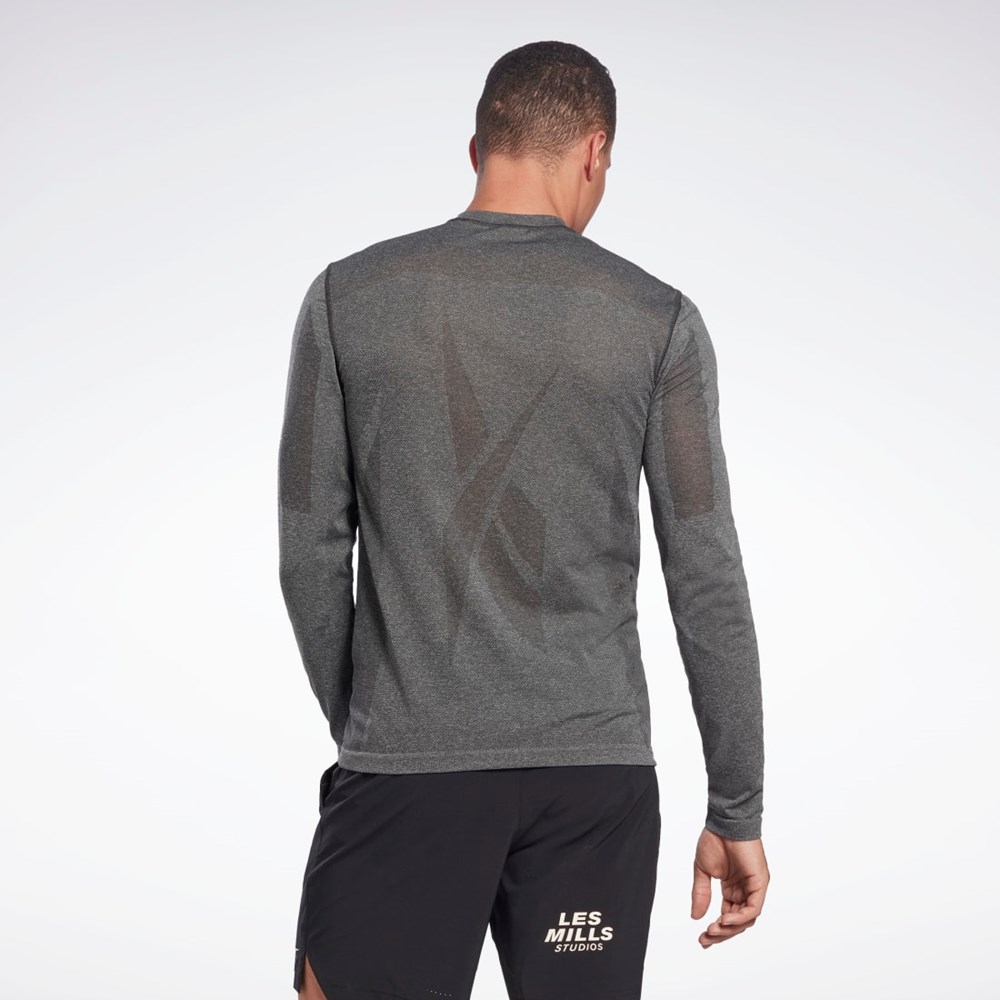 Reebok Les Mills® Myoknit Long Sleeve T-Shirt Svarte | LJKNVU-351