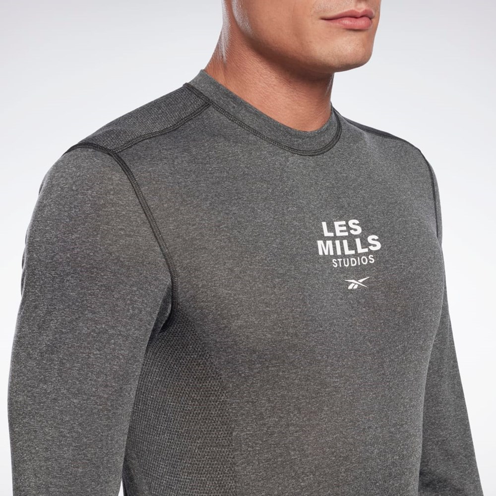 Reebok Les Mills® Myoknit Long Sleeve T-Shirt Svarte | LJKNVU-351