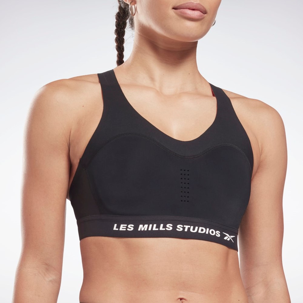 Reebok Les Mills® PureMove Plus Sports Bra Svarte | OZRKHX-901