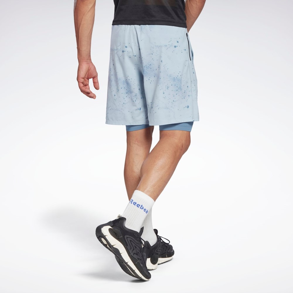 Reebok Les Mills® Strength Two-in-One Shorts Grå | UDECPJ-028