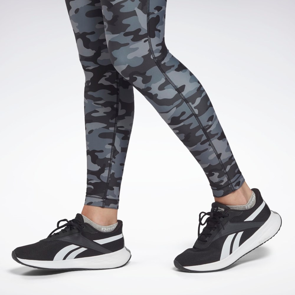 Reebok Lux Bold Camo Print Tights Svarte | BPZYMU-193